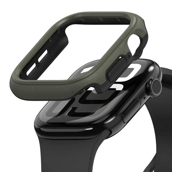 Bild 2, Ringke Ringke Apple Watch 10 (46 mm) Skal Onyx Mörk Grön - Teknikhallen.se