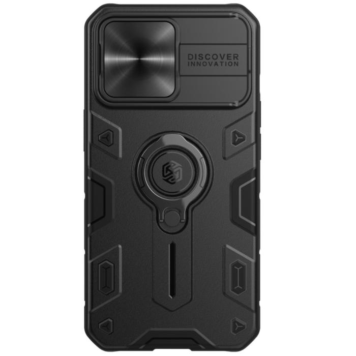 Bild 2, NILLKIN iPhone 13 Pro - NILLKIN CamShield Armor Hybrid Ring Skal - Svart - Teknikhallen.se