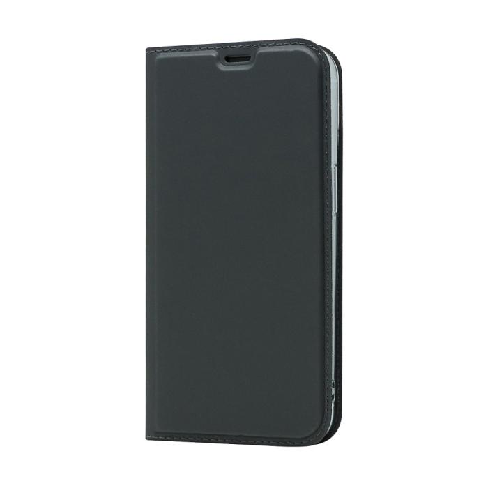 Bild 2,  iPhone 13 Pro - Silkeslent Läder Flip Fodral - Svart - Teknikhallen.se