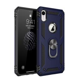  iPhone XR - Hybrid Armor Ring Skal - Mörk Blå - Teknikhallen.se