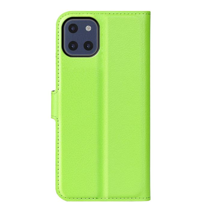Bild 3,  Samsung Galaxy A03 Fodral Litchi Läder Grön - Teknikhallen.se
