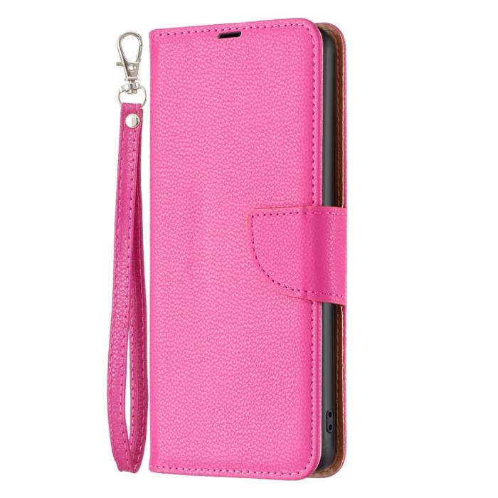 Bild 4,  Samsung Galaxy S24 Ultra Fodral Litchi Shark Rosa - Teknikhallen.se