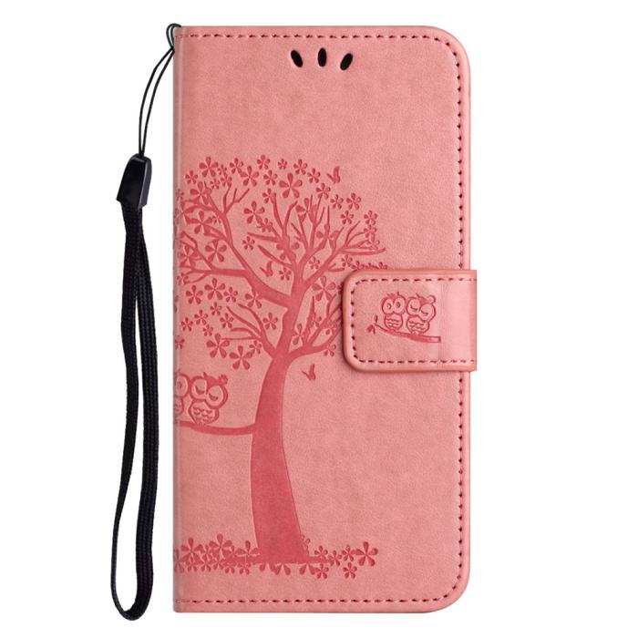 Bild 4,  Motorola Moto G86 Power/G86 5G Fodral Träd Tryck Rosa - Teknikhallen.se