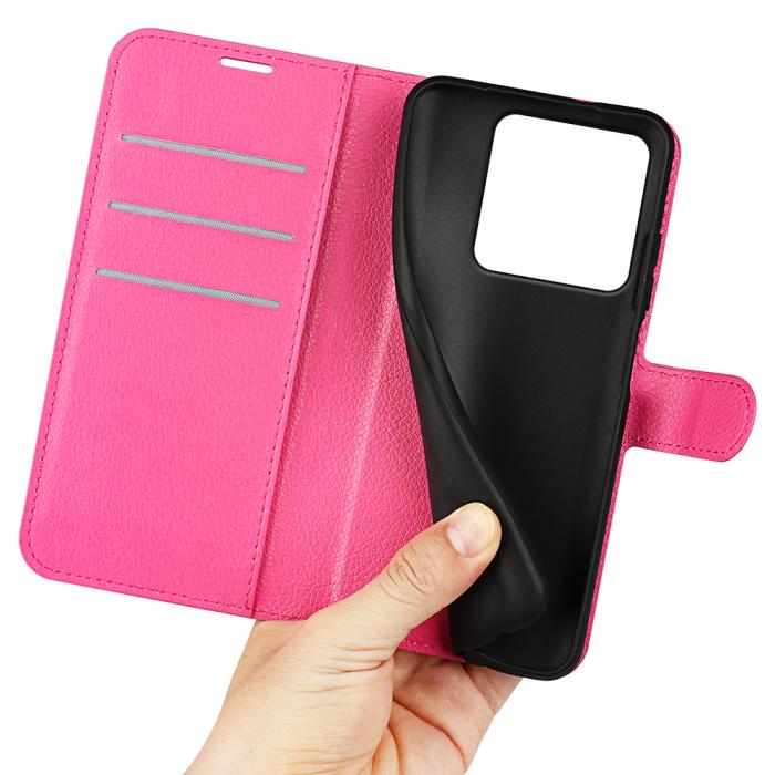 Bild 4,  Xiaomi 15T Fodral Litchi Läder Rosa - Teknikhallen.se