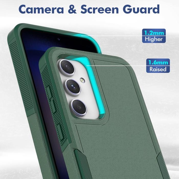 Bild 5,  Samsung Galaxy S23 FE Skal Dual Hybrid Mörk Grön - Teknikhallen.se