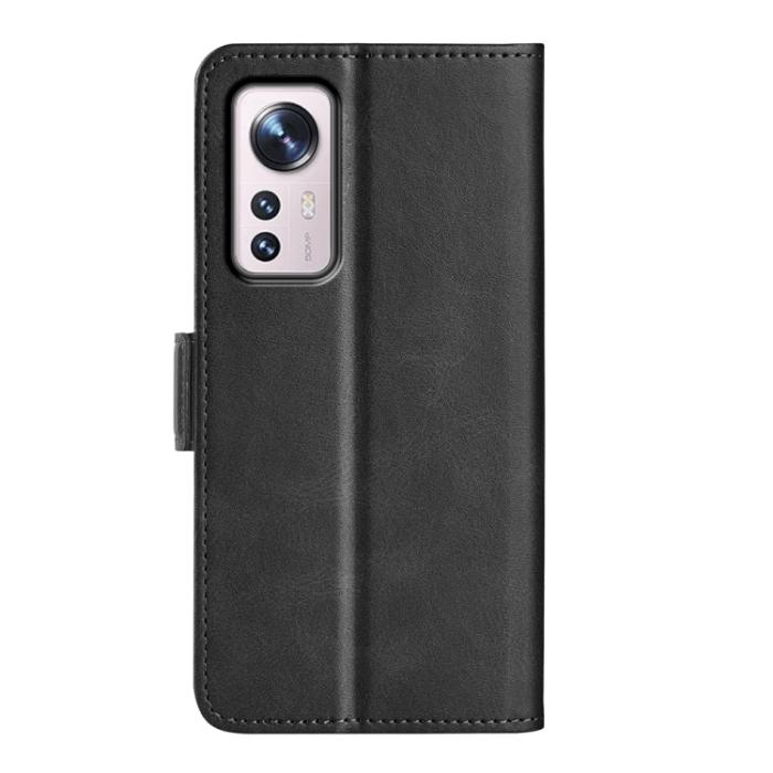 Bild 3,  Xiaomi 12 Pro Fodral Magnetisk Stängning Svart - Teknikhallen.se