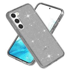  Samsung Galaxy S23 Plus Skal Glitter Hybrid Gr&aring; - Teknikhallen.se