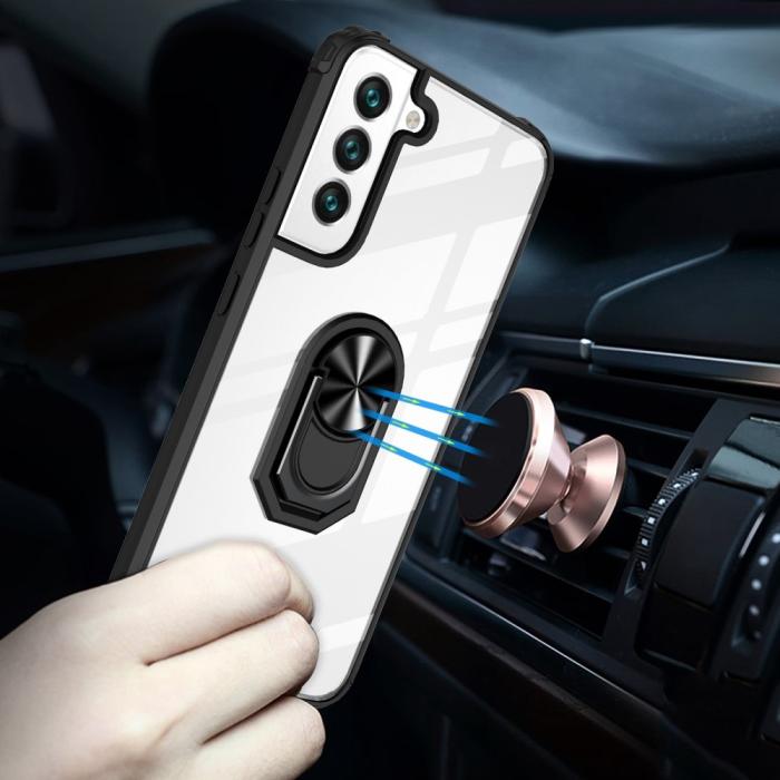Bild 4,  Samsung Galaxy S23 Plus Skal Ring Hybrid Röd - Teknikhallen.se