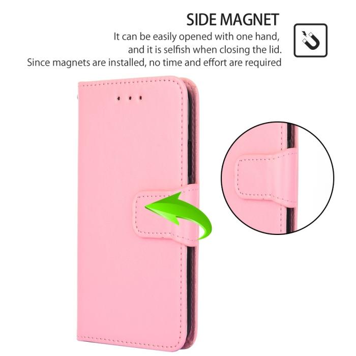 Bild 4,  Samsung Galaxy S23 Plus Fodral Läder Ljus Rosa - Teknikhallen.se