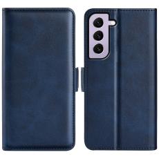  Samsung Galaxy S23 Fodral Med Magnetisk St&auml;ngning Bl&aring; - Teknikhallen.se