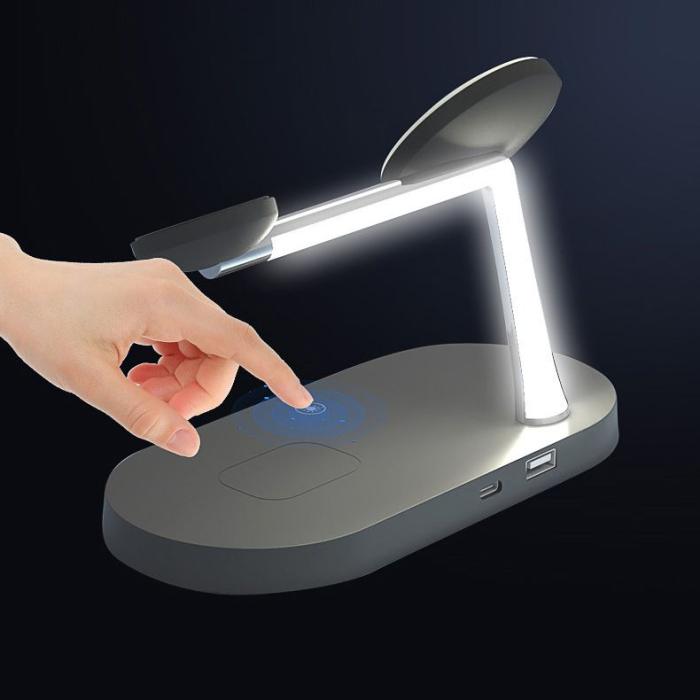 Bild 6, Tech-Protect Tech-Protect 15W 3in1 LED Magnetisk MagSafe Laddare Svart - Teknikhallen.se