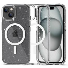 Tech-Protect Tech-Protect iPhone 15 Plus Skal MagSafe FlexAir Hybrid Glitter - Teknikhallen.se