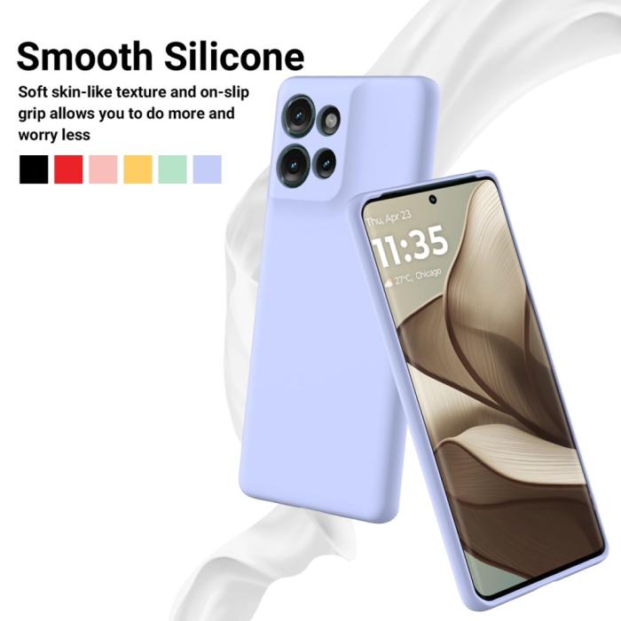 Bild 4,  Motorola Edge 50 Skal Liquid Silikon Lila - Teknikhallen.se