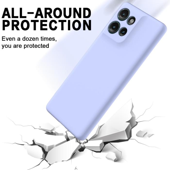 Bild 6,  Motorola Edge 50 Skal Liquid Silikon Lila - Teknikhallen.se