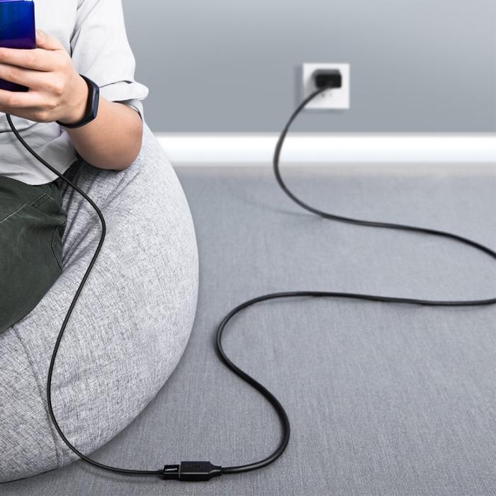 Bild 4, UGREEN UGREEN 2m USB 3.0 Hane Till Hona Förlängningskabel Svart - Teknikhallen.se
