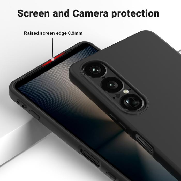 Bild 4,  Sony Xperia 1 VII Skal Liquid Silikon Svart - Teknikhallen.se