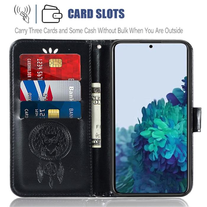 Bild 5,  Samsung Galaxy S22 Plus Fodral Owl Dreamcatcher Svart - Teknikhallen.se