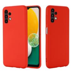  Samsung Galaxy A13 4G Skal Silikon Liquid R&ouml;d - Teknikhallen.se