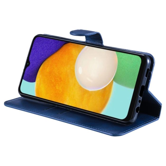 Bild 5,  Samsung Galaxy A04s / A13 5G Fodral Klassiskt Läder Blå - Teknikhallen.se