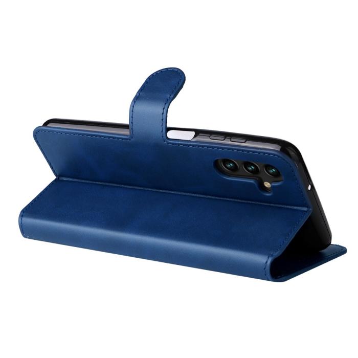 Bild 6,  Samsung Galaxy A04s / A13 5G Fodral Klassiskt Läder Blå - Teknikhallen.se