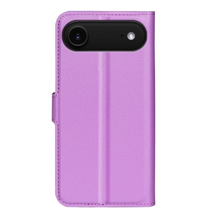 Bild 3,  iPhone Air Fodral Litchi Läder Lila - Teknikhallen.se