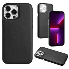  iPhone 15 Pro Skal L&auml;derbelagt Svart - Teknikhallen.se