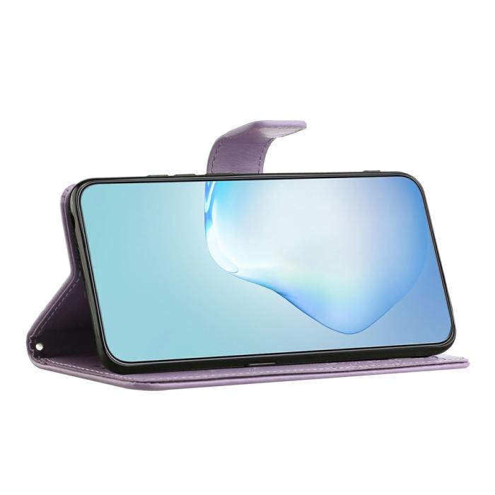Bild 3,  Motorola Moto G86 Power/G86 5G Fodral Träd Tryck Lila - Teknikhallen.se