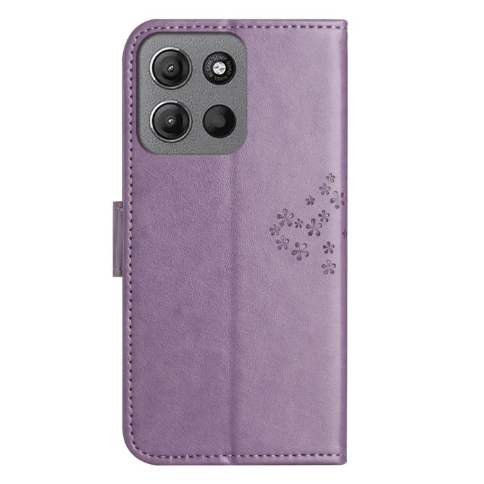 Bild 5,  Motorola Moto G86 Power/G86 5G Fodral Träd Tryck Lila - Teknikhallen.se