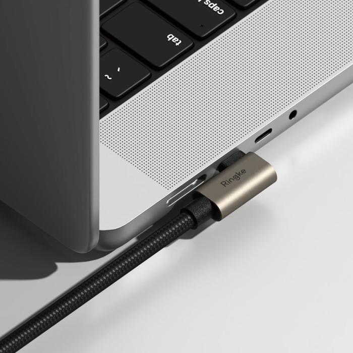 Bild 6, Ringke Ringke 2m 240W PD USB 3.2 Gen 2x2 USB-C - USB-C Degree Kabel - Teknikhallen.se