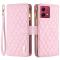  Motorola Moto G84 5G Fodral Multifunktionell Diamond Rosa - Teknikhallen.se