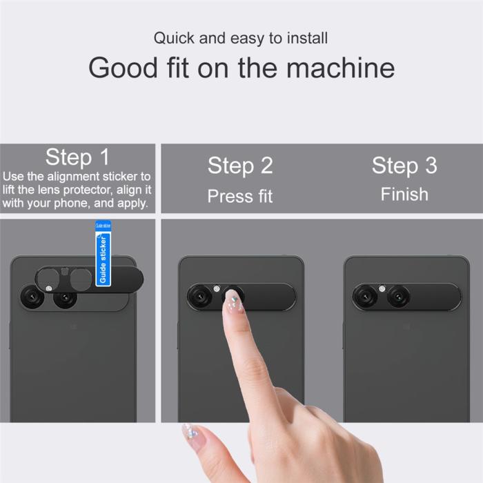 Bild 6, IMAK IMAK Sony Xperia 10 VII Linsskydd Metall Svart - Teknikhallen.se