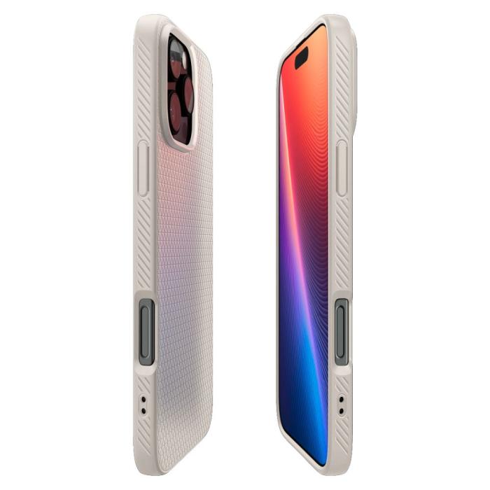 Bild 6, Spigen Spigen iPhone 16 Pro Max Skal Liquid Air Titanium - Teknikhallen.se