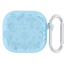  AirPods 4 Skal Med Motiv Blommor Silikon Bl&aring; - Teknikhallen.se