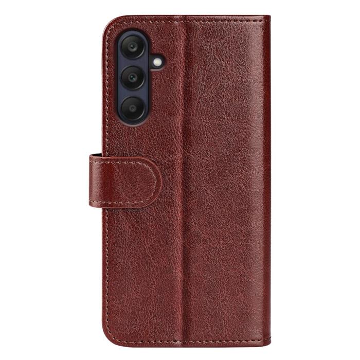 Bild 6,  Samsung Galaxy A26 5G Fodral Crazy Horse Läder Brun - Teknikhallen.se
