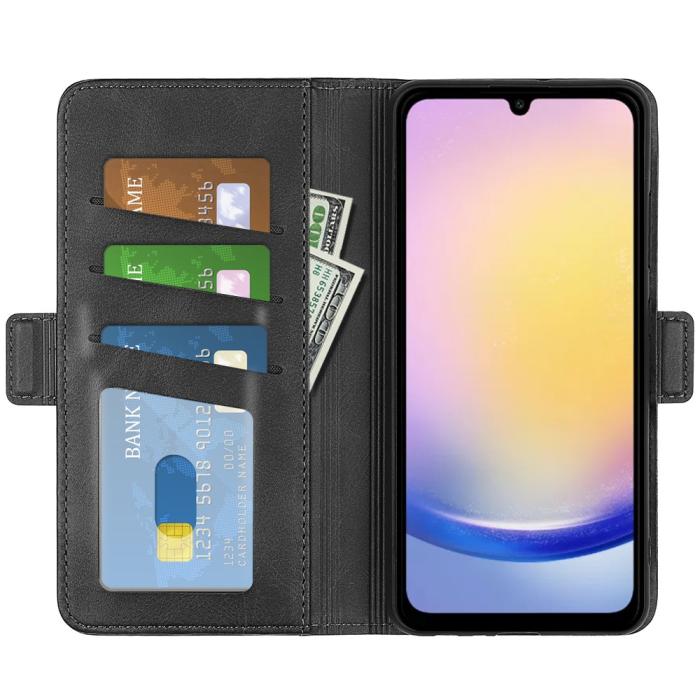 Bild 2,  Samsung Galaxy A16 / A26 5G Plånboksfodral Läder Svart - Teknikhallen.se
