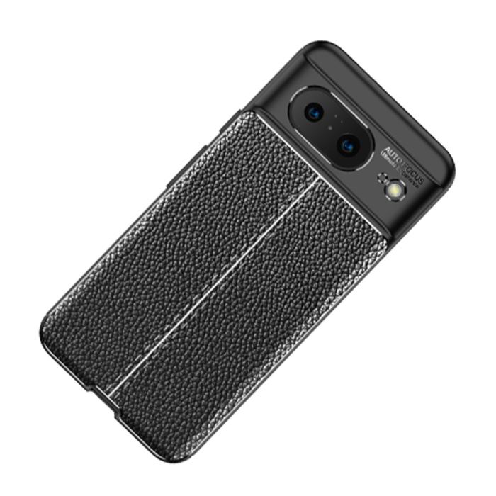 Bild 2,  Google Pixel 8 Skal Litchi Textur Svart - Teknikhallen.se