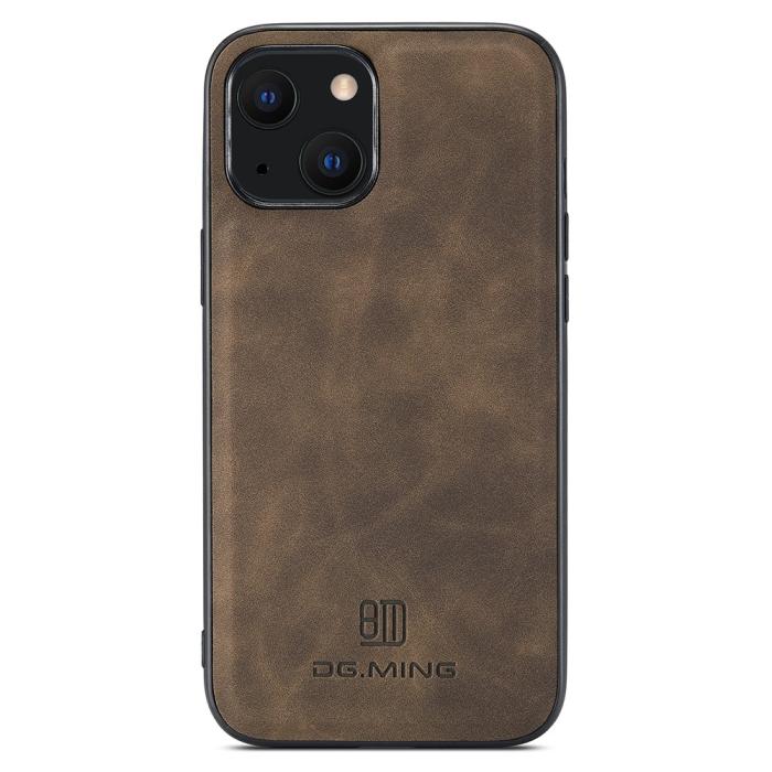 Bild 2, DG.MING DG.MING iPhone 14 Plus Skal Läderbelagt Mörk Brun - Teknikhallen.se