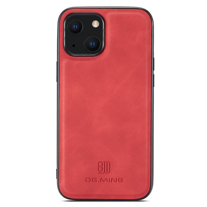 Bild 2, DG.MING DG.MING iPhone 14 Plus Skal Läderbelagt Röd - Teknikhallen.se