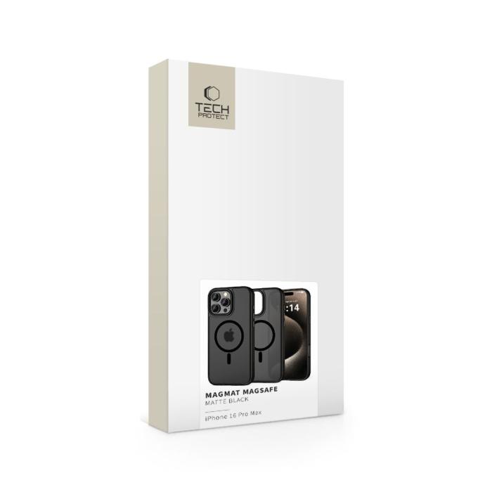 Bild 5, Tech-Protect Tech-Protect iPhone 16 Pro Max Skal MagSafe MagMat Matt Svart - Teknikhallen.se