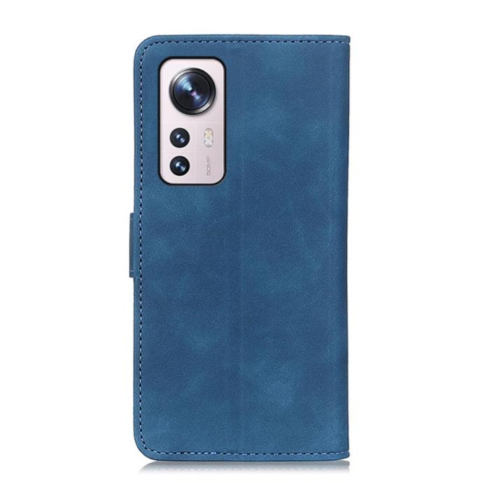 Bild 3, KHAZNEH KHAZNEH Xiaomi 12 Pro Fodral Retro Läder Blå - Teknikhallen.se