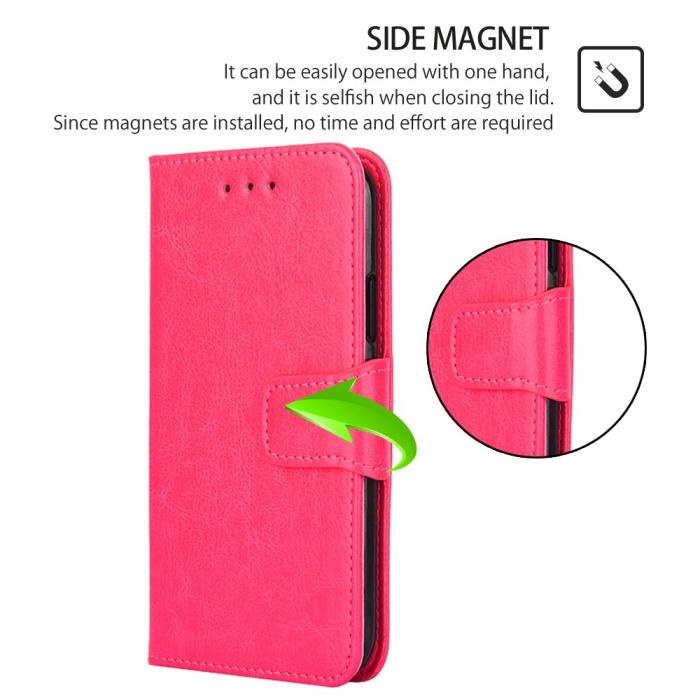 Bild 4,  Samsung Galaxy S23 Plus Fodral Läder Rosa - Teknikhallen.se