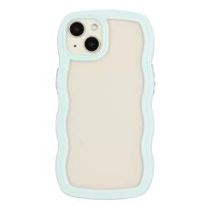  iPhone 15 Skal Wavy Hybrid Transparent/Gr&ouml;n - Teknikhallen.se
