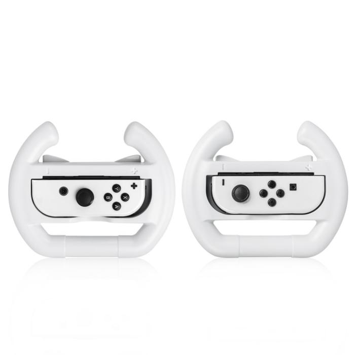Bild 3, DOBE DOBE 2-PACK Ratt / Wheel Pair Nintendo Switch Joy-Con Vit - Teknikhallen.se