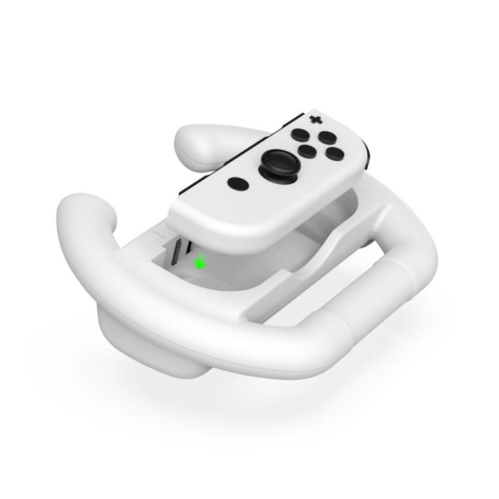 Bild 5, DOBE DOBE 2-PACK Ratt / Wheel Pair Nintendo Switch Joy-Con Vit - Teknikhallen.se