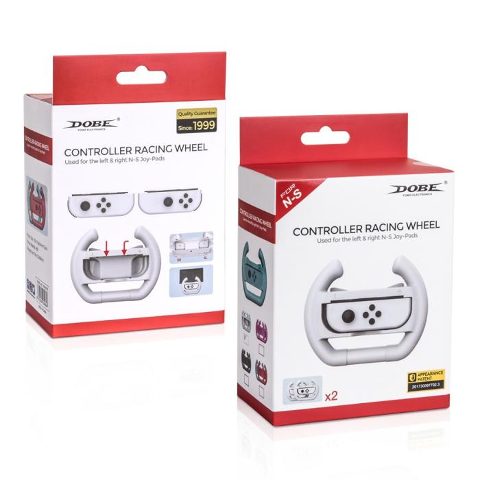 Bild 6, DOBE DOBE 2-PACK Ratt / Wheel Pair Nintendo Switch Joy-Con Vit - Teknikhallen.se