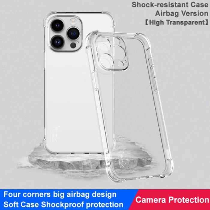 Bild 2, IMAK IMAK iPhone 15 Pro Max Skal Shockproof AirBag Transparent - Teknikhallen.se