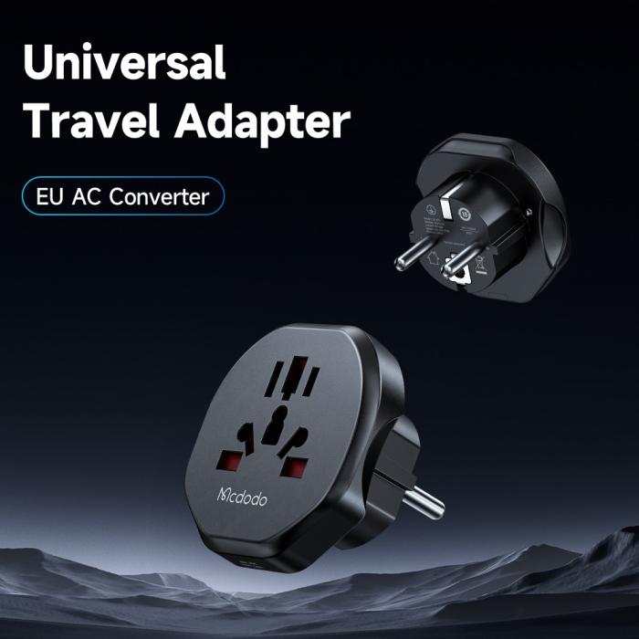Bild 2, MCDODO MCDODO Universal Reseadapter EU Plugg UK/EU/US - Teknikhallen.se