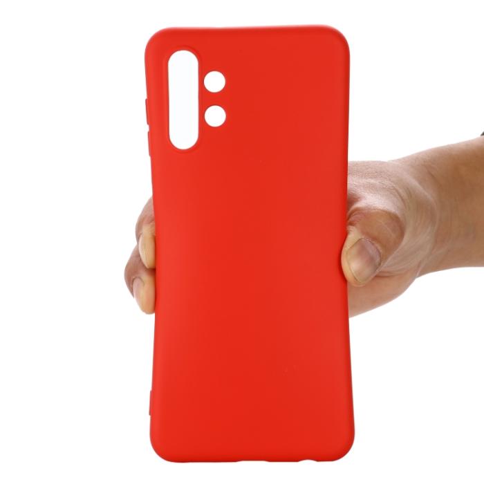 Bild 4,  Samsung Galaxy A13 4G Skal Silikon Liquid Röd - Teknikhallen.se