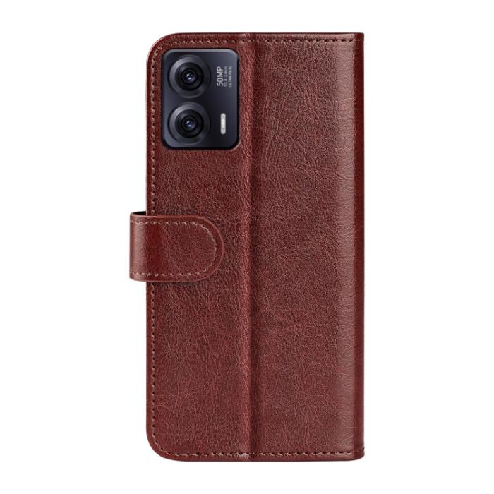 Bild 3,  Motorola Moto G73 5G Fodral Crazy Horse Läder Brun - Teknikhallen.se
