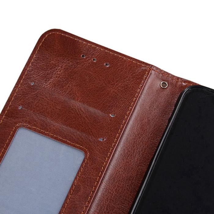 Bild 4,  Motorola Edge 30 Neo 5G Fodral PU-Läder Brun - Teknikhallen.se